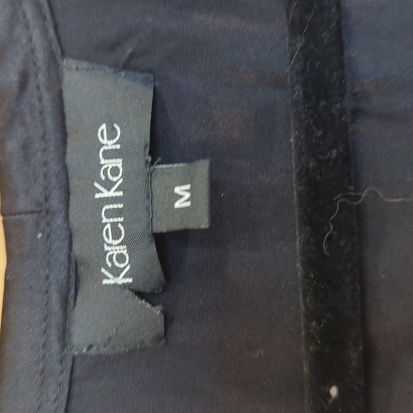 Karen Kane black blouse with tie front - Picture 4 of 4